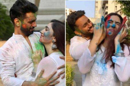 Rahul Vaidya and Disha parmar Holi 2021