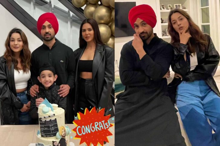 Honsla Rakh: Shehnaaz Gill, Diljit Dosanjh party together after the