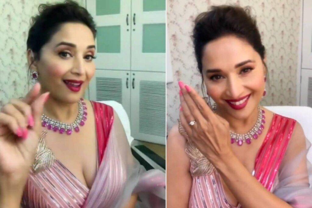 Madhuri Dixit video on  The Bajre Da Sitta Trend