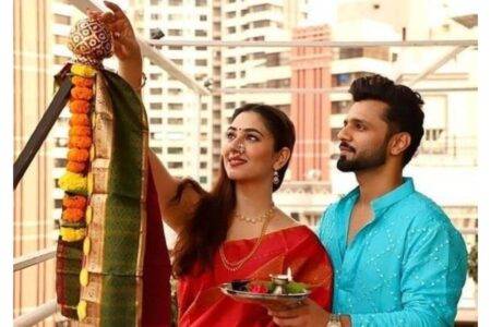 Rahul Vaidya and Disha Parmar celebrate Gudi Padwa