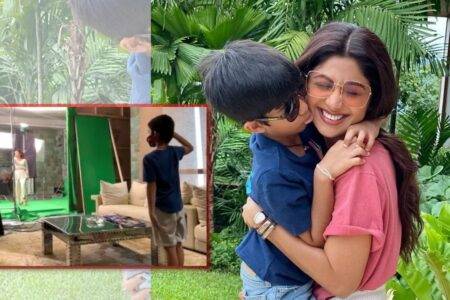 Shilpa Shetty Dances With Son Viaan Kundra