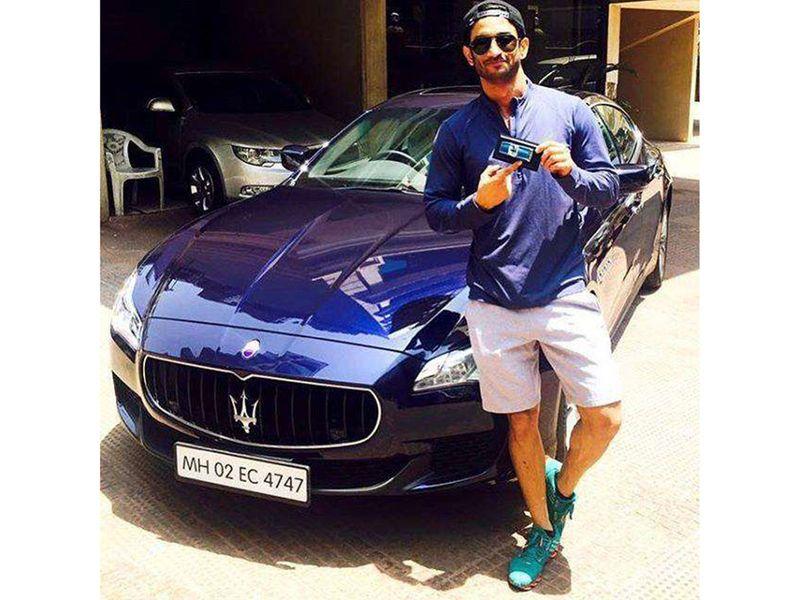 Sushant Singh Rajput with car