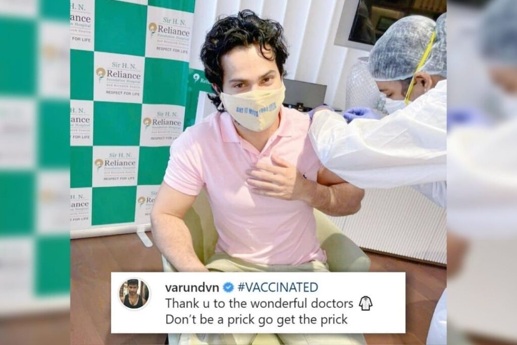 Varun Dhawan gets Vaccinated