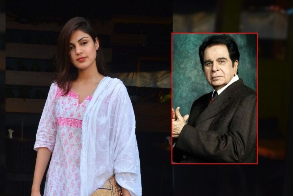 Rhea Chakraborty Says "RIP - to the greatest actor we know" As she Mourns the loss of Superstar Dilip Kumar