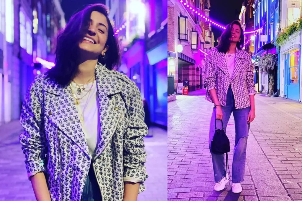 Anushka Sharma glows in neon lights, Dons Quirky Jacket In New Photos