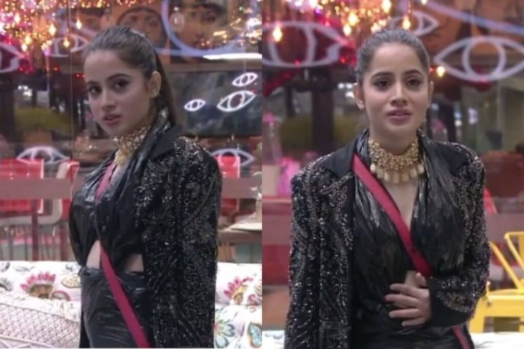 Bigg Boss OTT Evicted contestant Urfi Javed Made A Stunning Outfit Out Of Garbage Bags On Her Last Day In The House