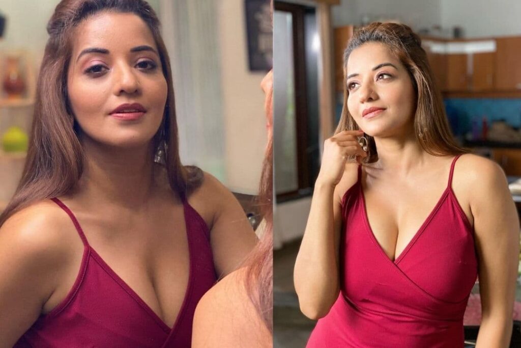 Namak Issk Ka Actress Monalisa Looks Super Sexy in Red Bodycon Dress