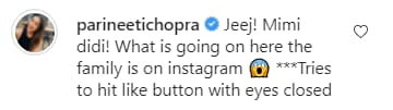 Parineeti Chopra reaction on Priyanka Chopra and Nick Jonas beach photo