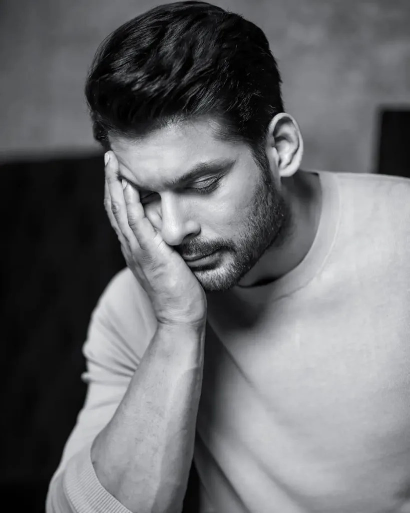 Sidharth Shukla Monochorme photo from latest photoshoot