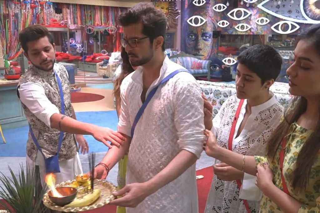 Bigg Boss OTT contestants Raqesh Bapat celebrating Ganesh Chaturthi 2021