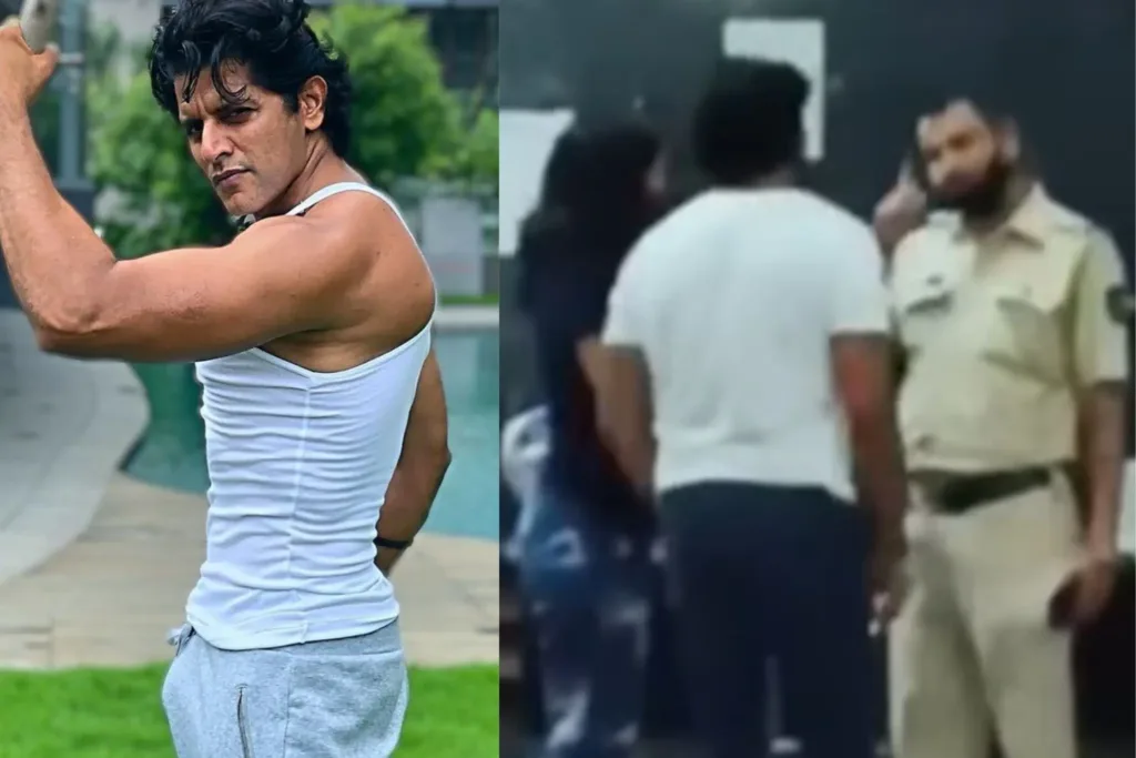 Television Actor Karanvir Bohra Talking with Police at Sidharth Shukla's Residence