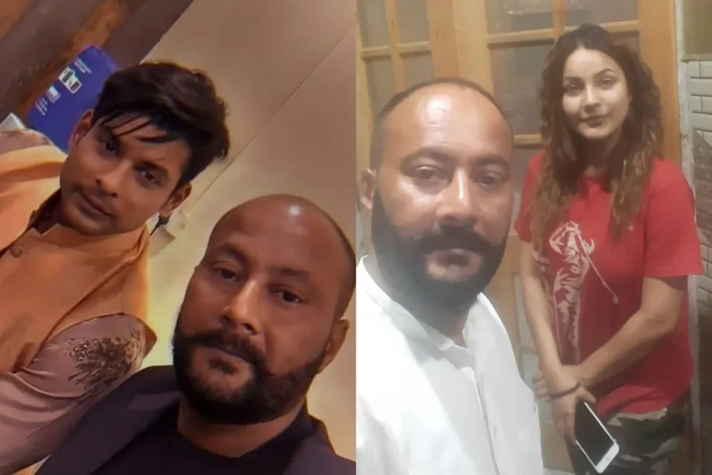 Shehnaaz’s Father Santokh Singh Sukh with sidharth shukla and shehnaaz gill