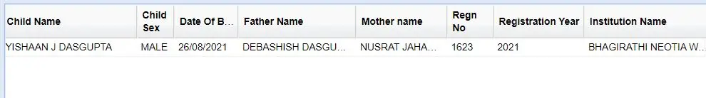 Nusrat Jahan son Yishaan Dasgupta Birth certificate