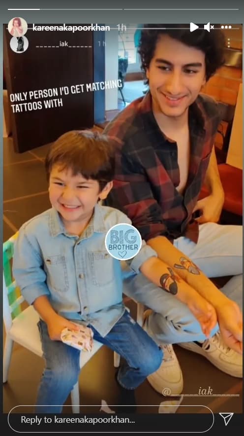 Ibrahim Ali Khan Flaunts His Matching Tattoo With Taimur