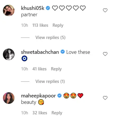 Khushi Kapoor Comment On Navya Naveli Nanda