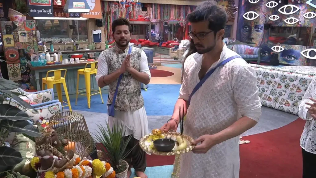 Bigg Boss OTT housemates celebrating Ganesh Chaturthi 2021