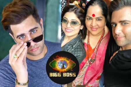 Bigg Boss 15 first wild card contestant Rajiv Adatia with Shamita Shetty and Her Mother Sunanda Shetty