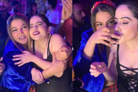 Bigg Boss OTT Fame Urfi Javed Parties With Rakhi Sawant On Her Birthday