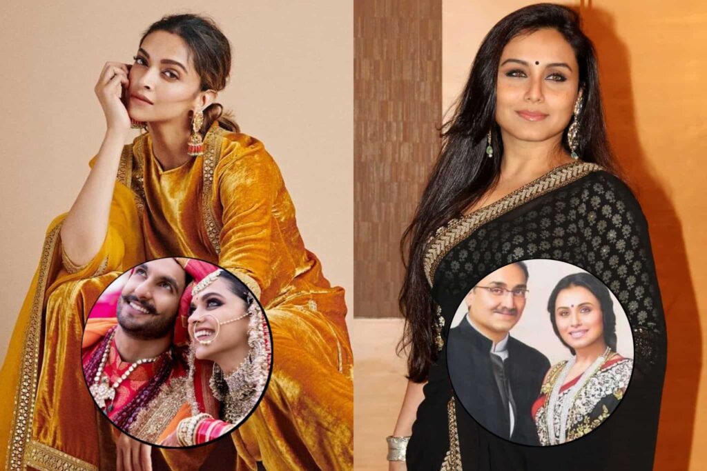 Deepika Padukone and Rani Mukerji Marriage Photos