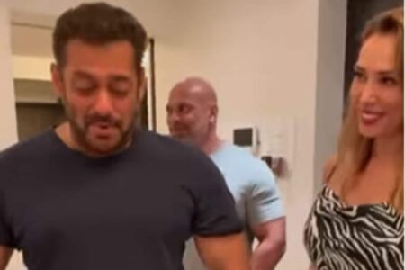 Salman Khan & Lulia Vantur celebrate Wajid Khan’s birth anniversary with his brother Sajid