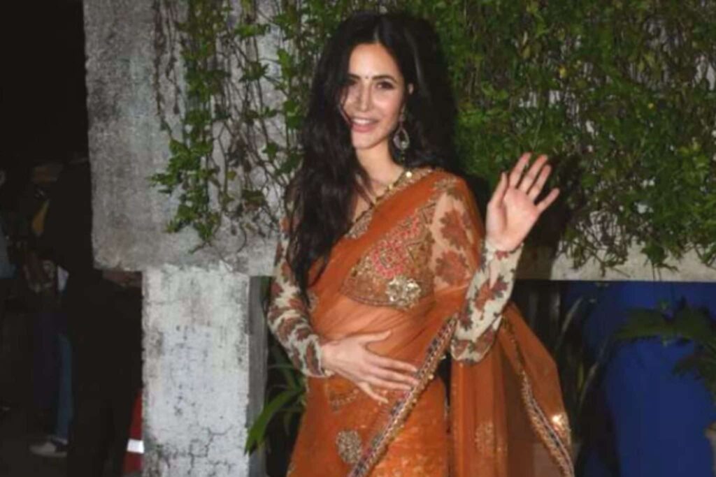 Katrina Kaif in Sabyasachi saree at Sooryavanshi Promotions