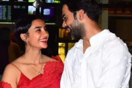 Newlyweds Patralekhaa and Rajkummar Rao clicked at the airport