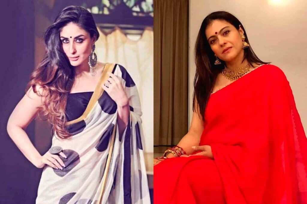 Kareena Kapoor Khan and Kajol in beautiful Sarees