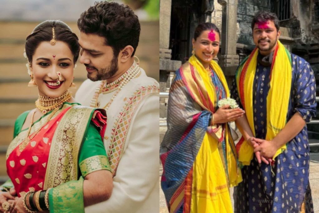  Newlyweds Suyash Tilak and Aayushi Bhave visit Jyotiba and Mahalaxmi temples