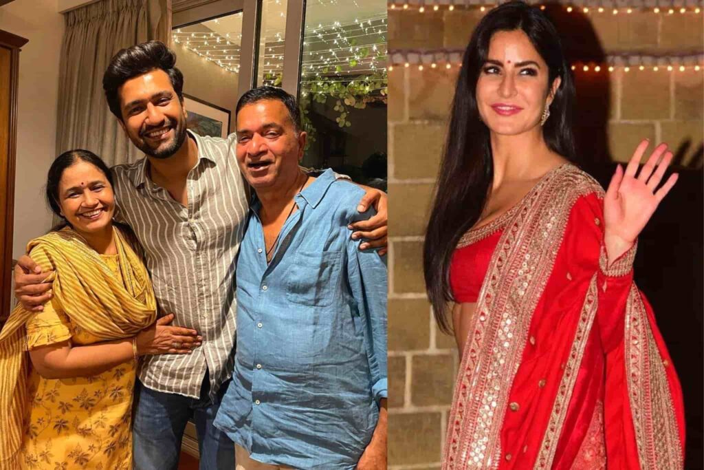 Katrina Kaif with Vicky Kaushal Family