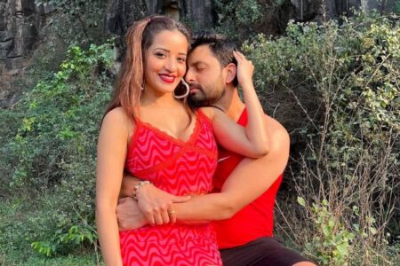 Monalisa and her husband Vikrant Singh Romances in the jungle