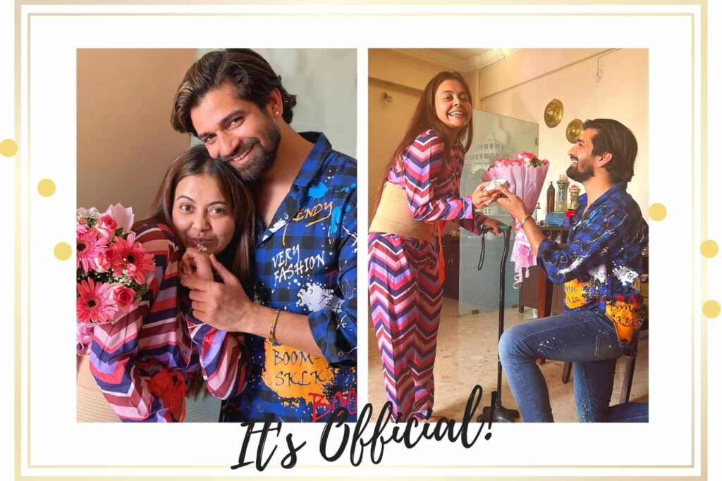 Vishal Singh Gets Down On His Knees For Ladylove Devoleena Bhattacharjee As They Finally Get Engaged, Check Out Their Lovely Pics