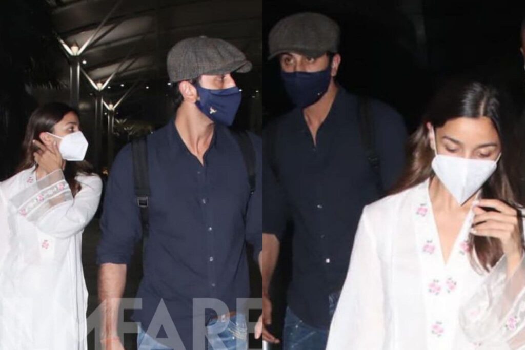 Brahmastra Couple Alia Bhatt and Ranbir Kapoor Return To Mumbai Together From Varanasi Shoot, See Pics