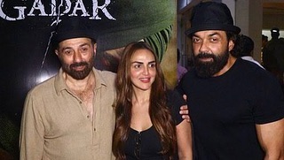 Esha Deol Sunny Deol and Bobby Deol Gadar 2 