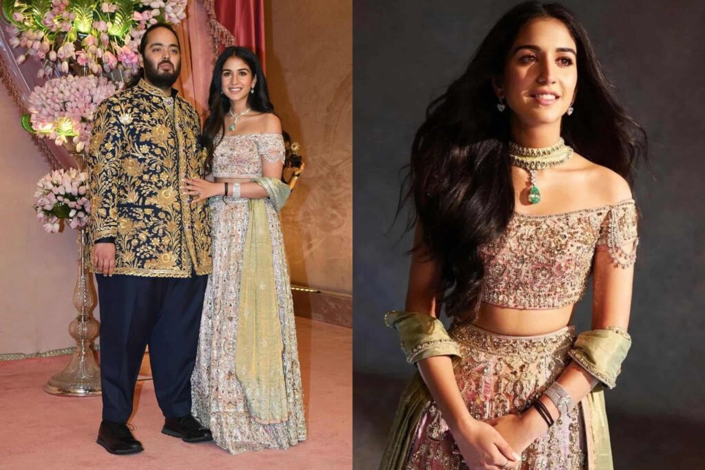 What did Anant Ambani and Radhika Merchant wear to their sangeet ceremony?