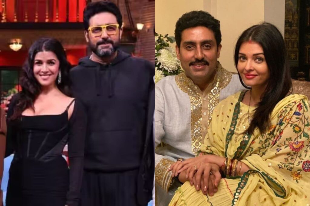 Aishwarya Rai and Abhishek Bachchan and Nimrat Kaur